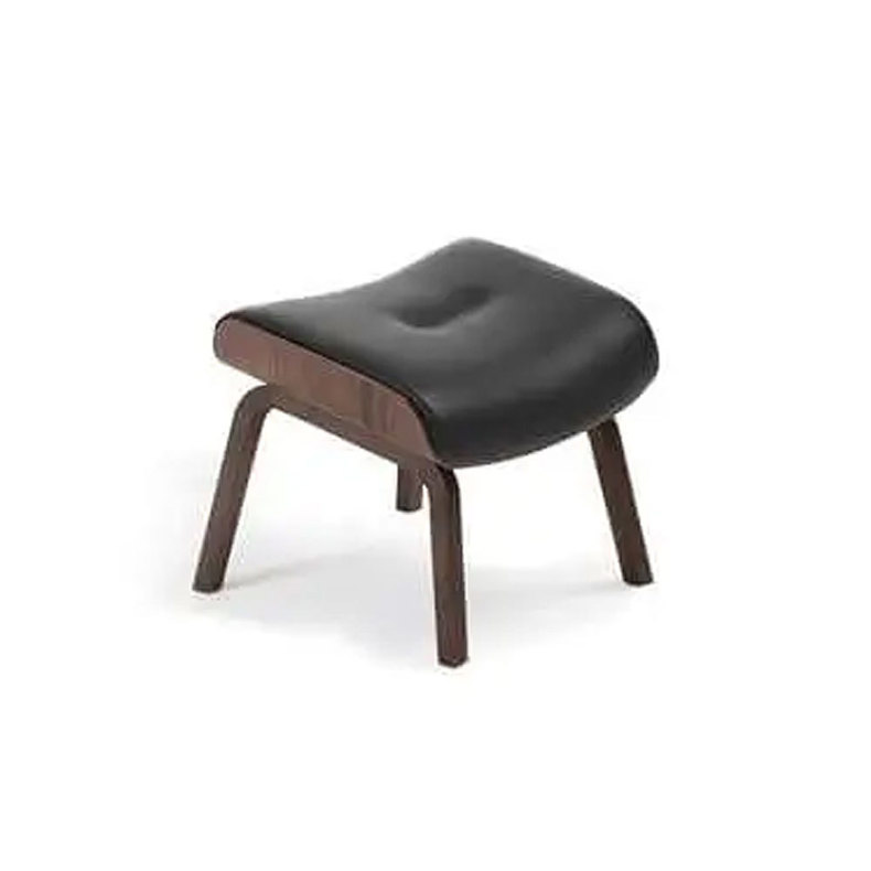 Timeout Fixed Footstool Leather